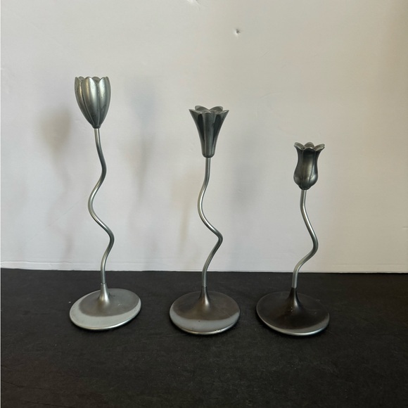 Partylite Dancing Slims Candle Holders vintage set of 3 - Picture 1 of 7